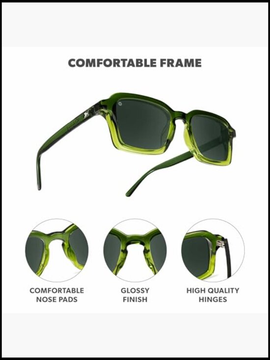 Polarized Sunglasses with UV400 Protection - Retro Rectangular Frame main image 7